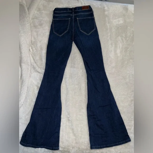 Hollister Dark Blue Flare Jeans - Picture 2 of 8